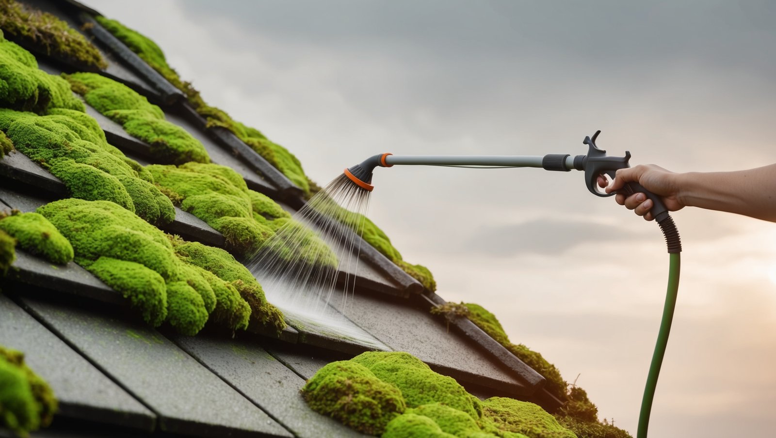 How to clean Moss off roof